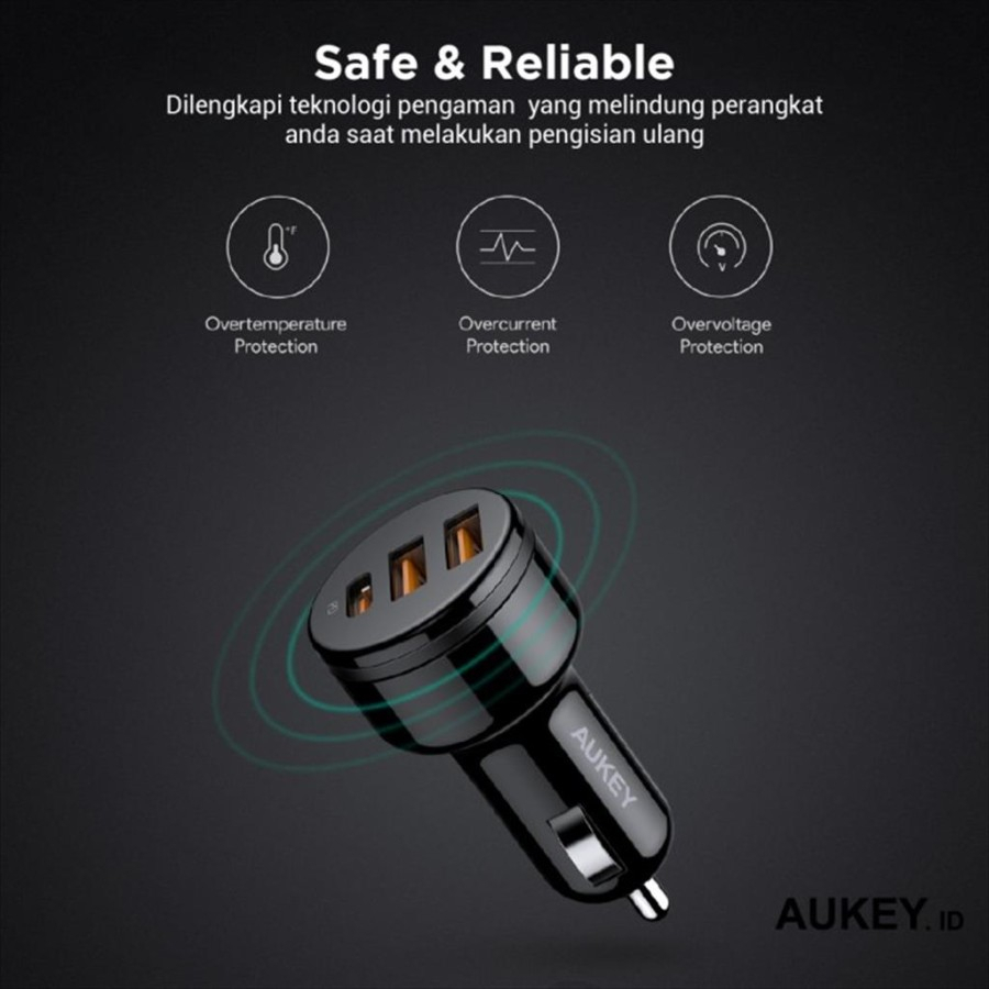 Car Charger Aukey Expedition Duo Series CC-Y16 USB-C - 500871