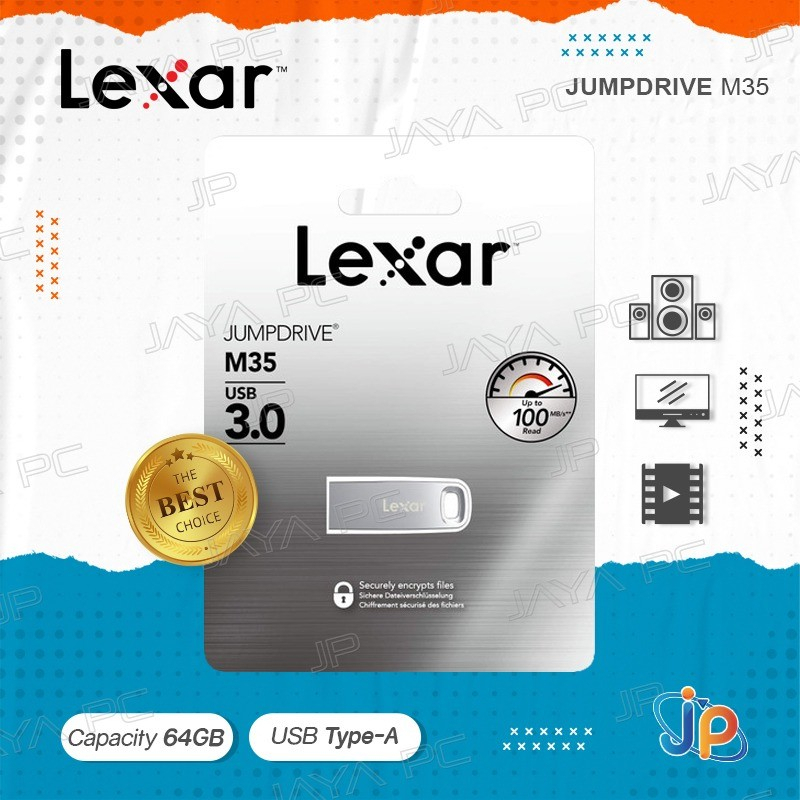 FlashDisk Lexar M35 - Flash Disk 64GB USB 3.0