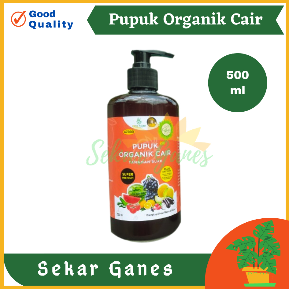 Sekarganes Pupuk Organik Cair POC untuk Tanaman Buah dan Perkembangan Bunga dan Buah Pupuk Hayati Pupuk Bunga dan Buah Kemasan 100ml 500ml