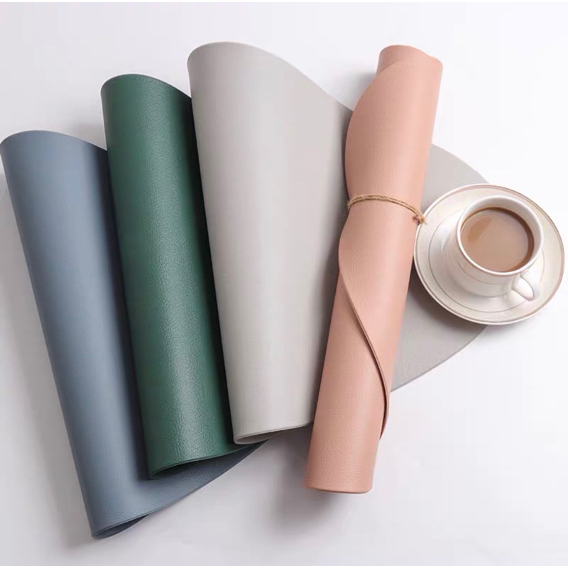 Tatakan Piring Kulit PVC - Platemat NORDIC LEATHER PVC