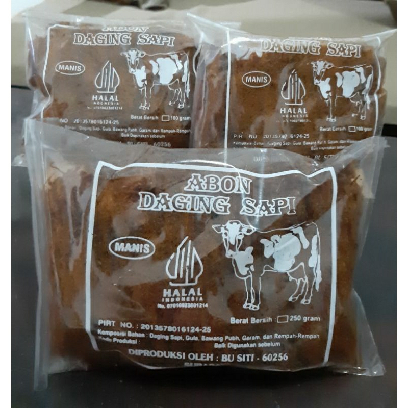Perko_Lumintu Abon Daging Sapi Bu Siti No Msg 100%
