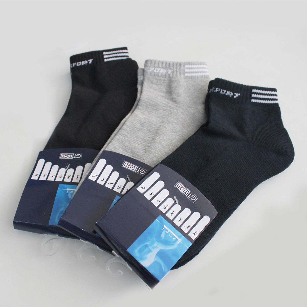 Moteza Kaos Kaki Pria / Short Socks - GT Man GTS Sport - Tebal Isi 1 &amp; Isi 3