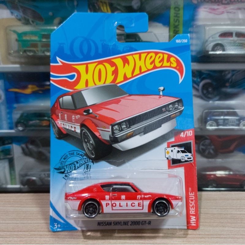 Hot Wheels Nissan Skyline 2000GT-R - Merah Police