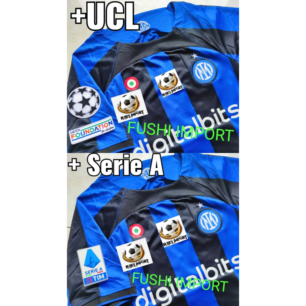 Jersey Baju Bola Inter Home Full Patch 2022 2023 Grade Ori