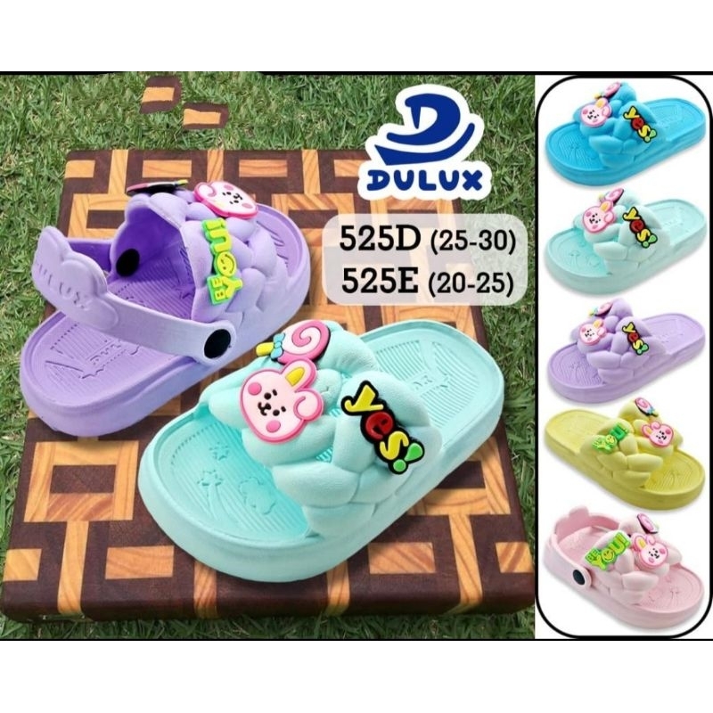 SANDAL ANAK BABY NEWBORN DULUX 525E KELINCI BAHAN KARET EVA SENDAL IMPORT USIA 10-24 BULAN