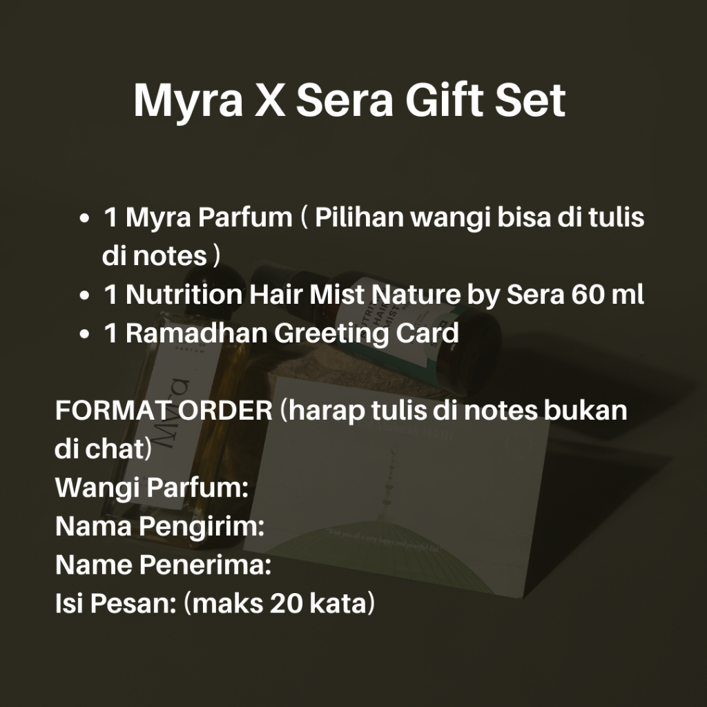 Myra X Sera Gift Set - Hampers Lebaran - Kado Idul Fitri - Parcel Eid - Hampers Ramadhan