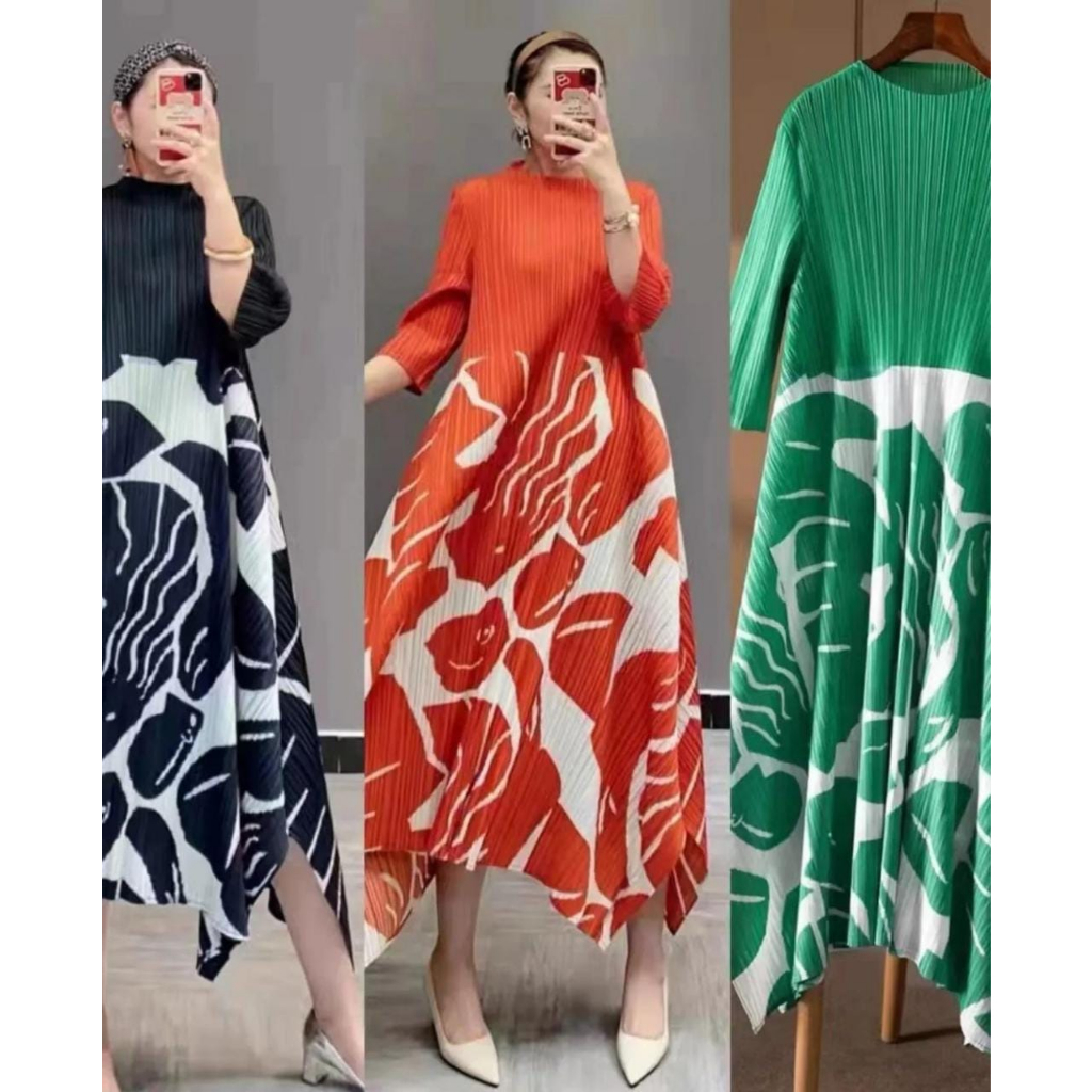 Dress Plisket Import Vivorie