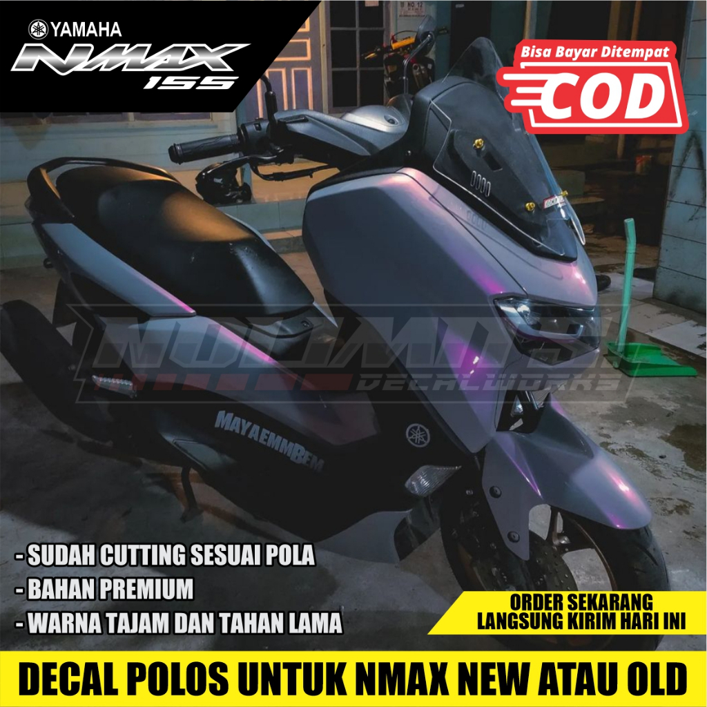 DECAL POLOS NMAX ABU LEMBAYUNG UNGU/BIRU VOLCANO ALL TIPE NMAX FULLBODY