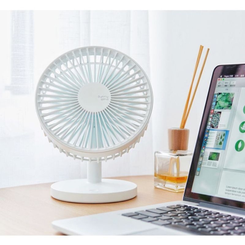 SUNNY WIND Kipas Angin Meja Desktop Fan 3 Speed USB Charge 2000mAh - 202