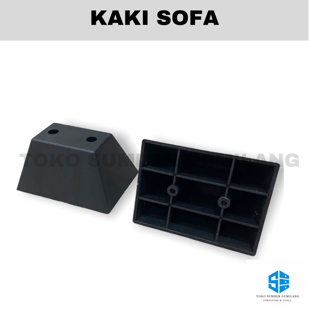 Kaki Sofa Plastik / Kaki Sofa ukuran 5 cm / Kaki Sofa Piramid