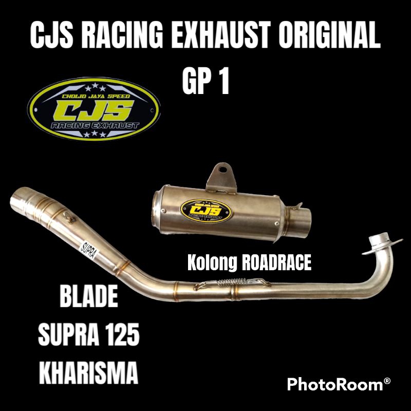 Knalpot balap Supra x 125 ORIGINAL CJS RACING GP 1