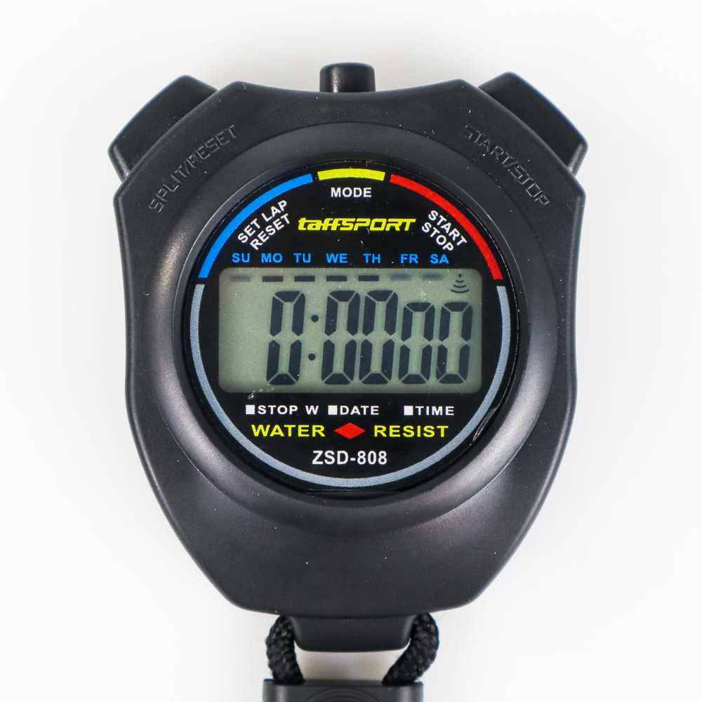 Stopwatch Digital Profesional LCD dengan Strap808 -OMSE4WBK