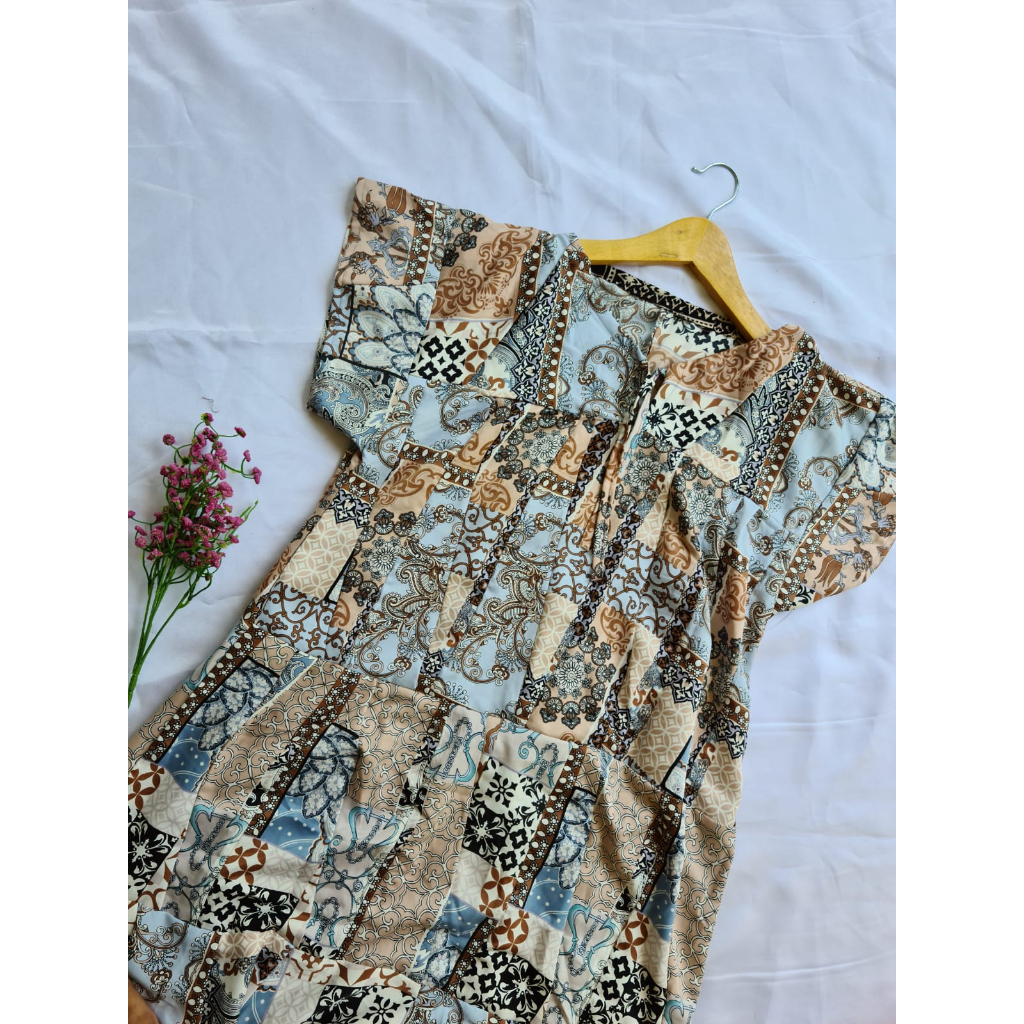 DASTER SAMBUNG OBRAS | daster sambung full obras bahan rayon