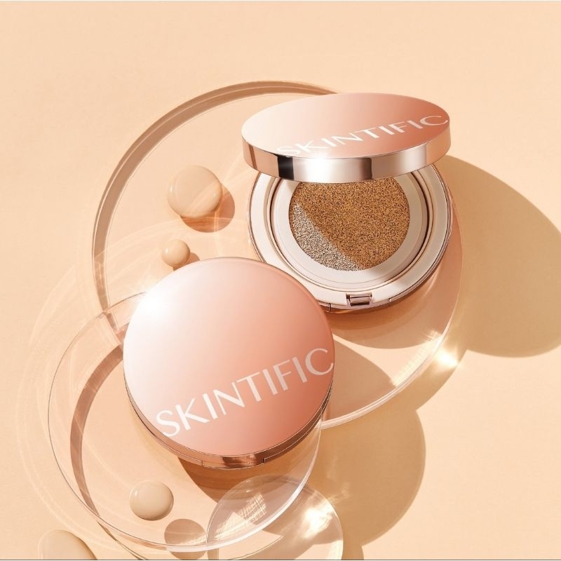 SKINTIFIC Cover All Perfect Air Cushion High Coverage Poreless &amp; Flawless Foundation 24H