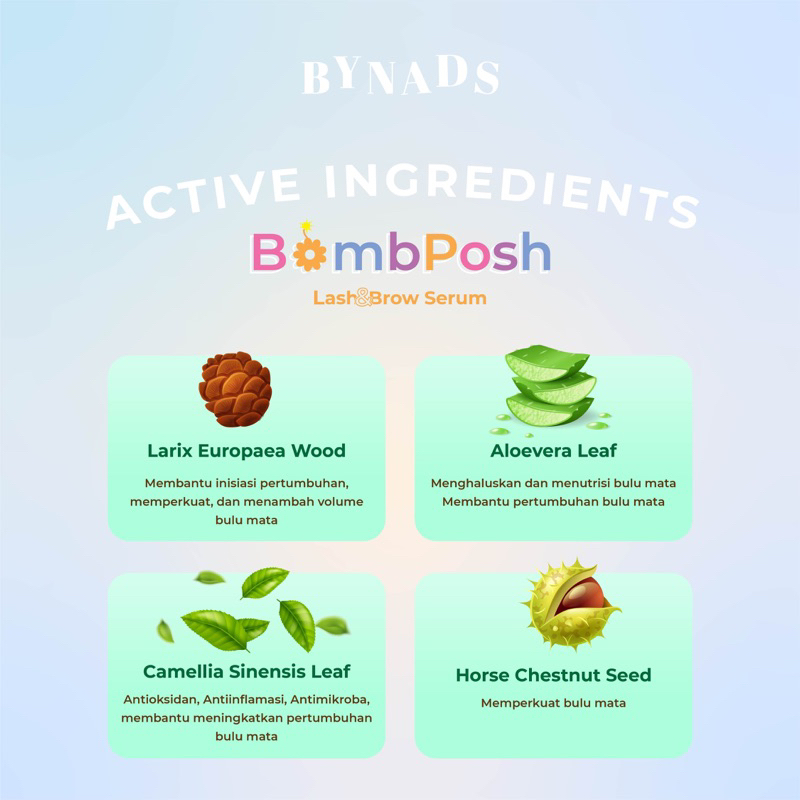 ✨Up Your Look✨ BYNADS Bombposh Lash brow serum bulu mata alis lashboss
