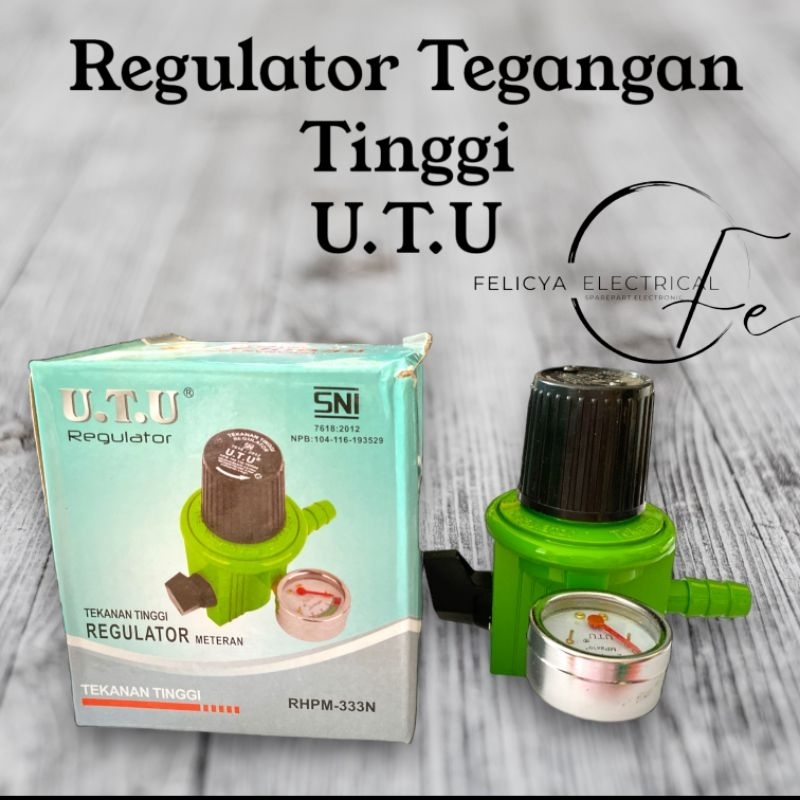 REGULATOR KOMPOR GAS TEKANAN TINGGI U.T.U HIGH PREASURE KOMPOR MAWAR METER RHPM 333N