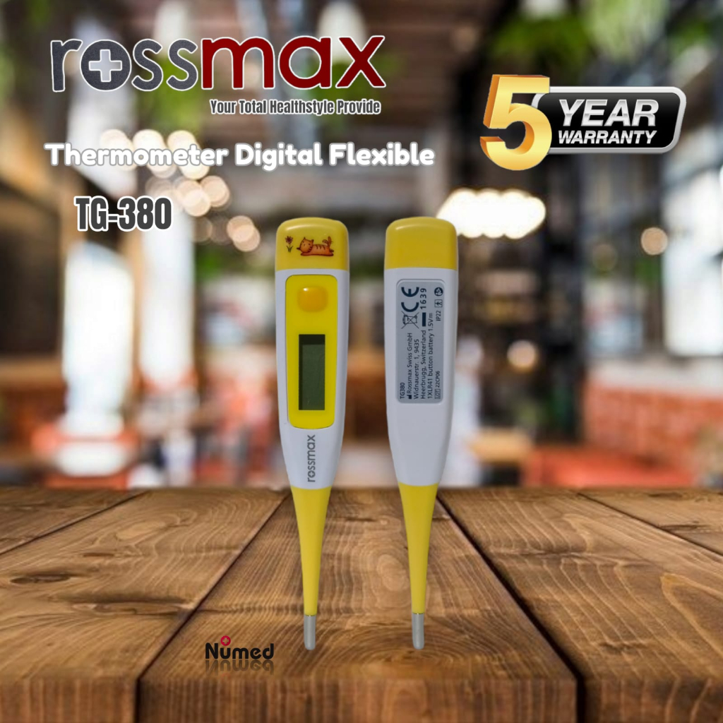 Rossmax TG380 Thermometer Digital Flexible Garansi Resmi 5 Tahun / Termometer Rossmax TG-380 Ujung Lentur Fleksibel