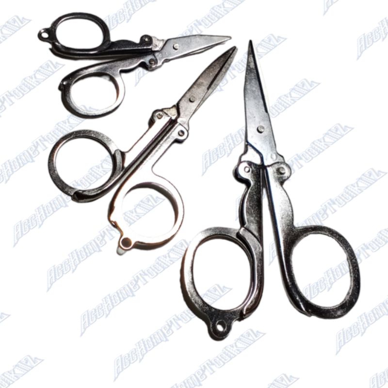 Gunting Lipat Ukuran Kecil Sedang Besar / Gunting Jadul Ukuran Tanggung Gantungan kunci