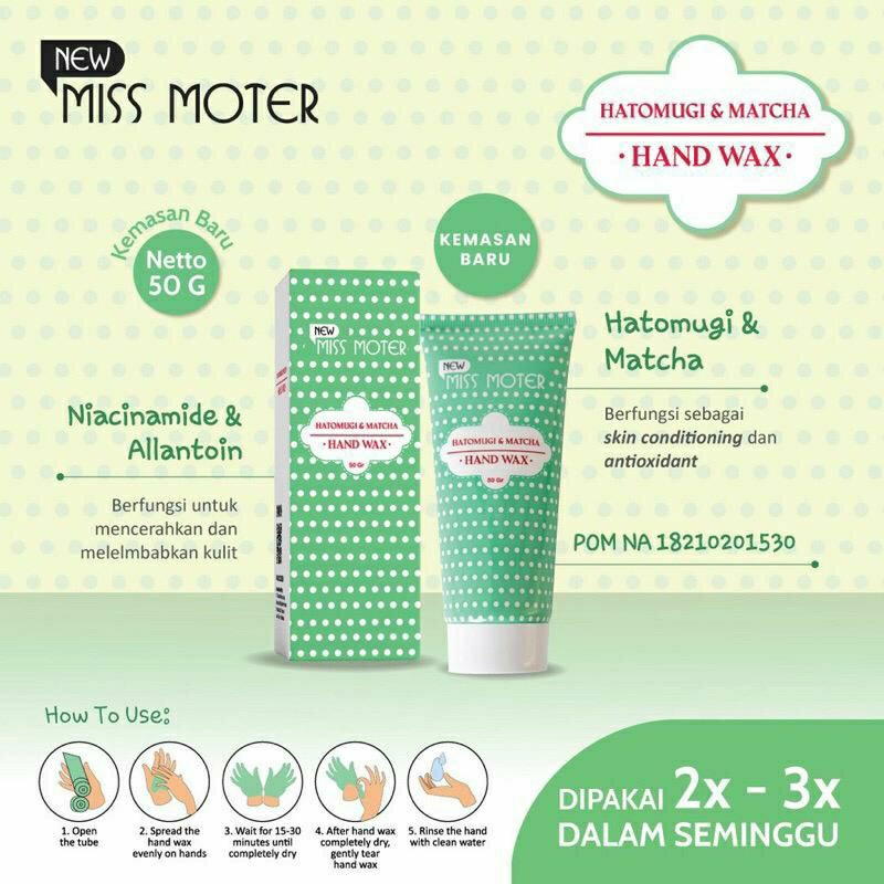 SYB MISS MOTER MATCHA &amp; MILK HAND WAX HATOMUGI | PEEL OFF TANGAN | Hand Wax Peel Off