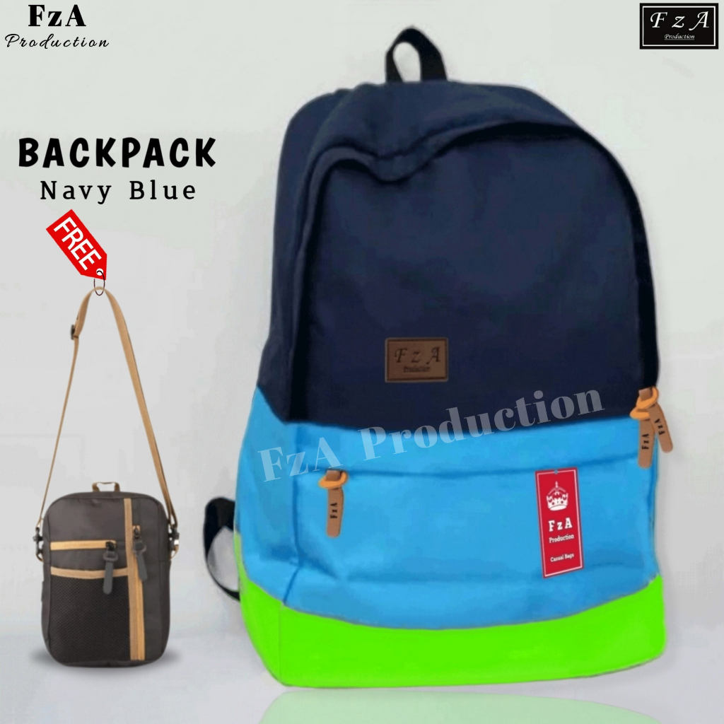 FzA Official - Tas Ransel Punggung Distro Casual Pria Wanita / Tas Ransel Laptop Backpack Original - NBSL