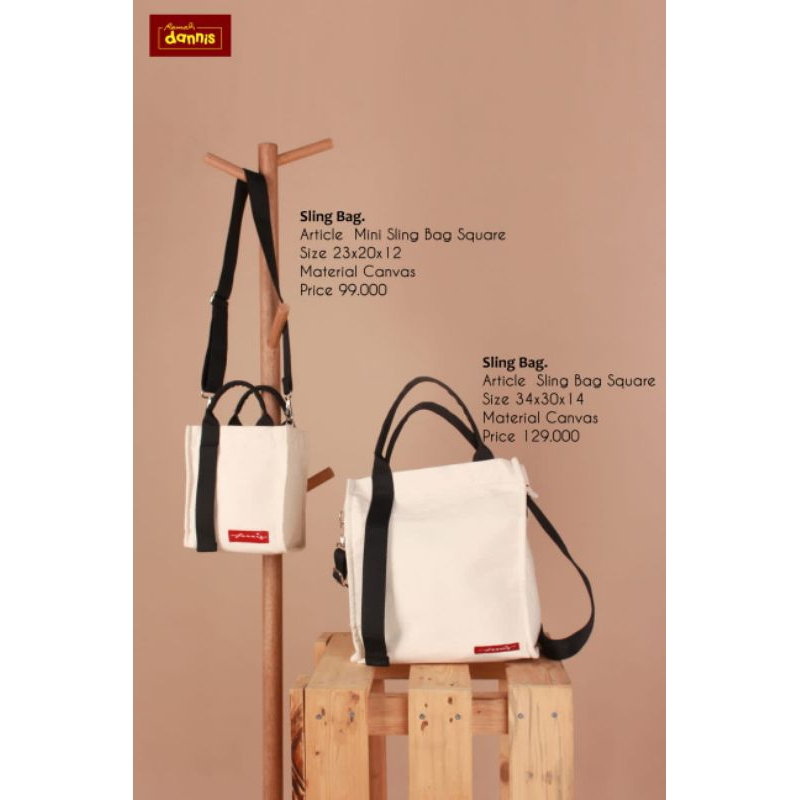 tas dannis bahan kanvas
