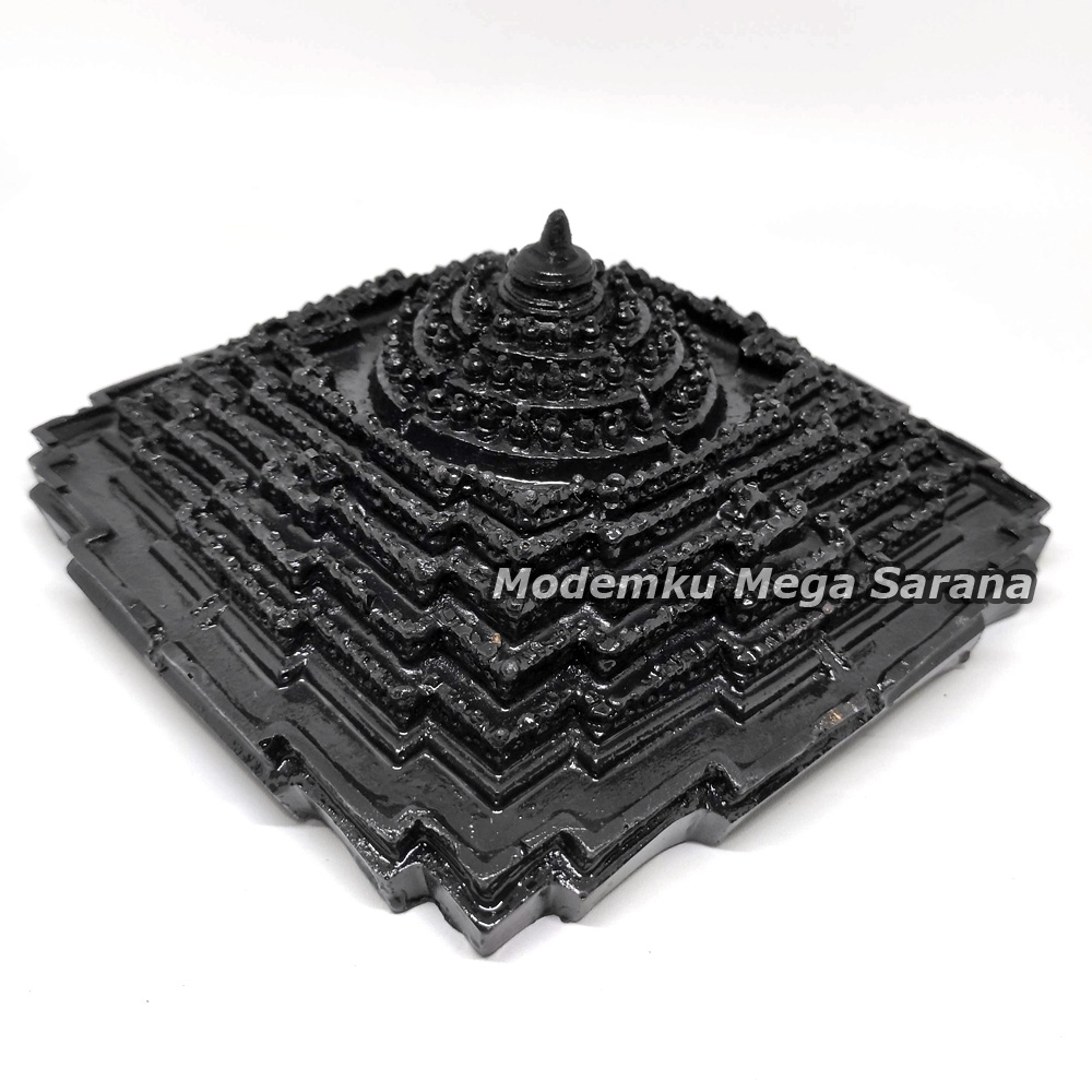 Miniatur Candi Borobudur Fiberglass 18x18x8cm