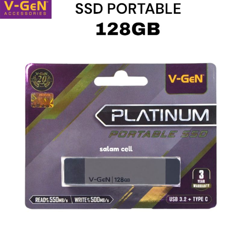 SSD V-GeN Portable Solid State Drive PSSD Original Vgen Garansi Resmi