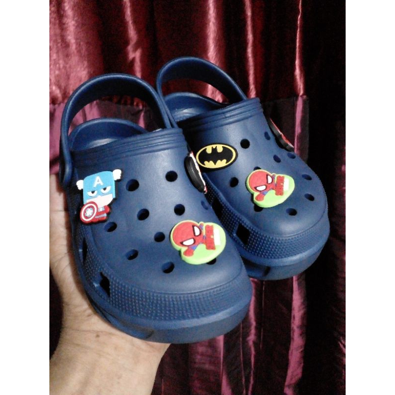 COLLIN- Sandal slop baim kecil untuk anak laki2 yg bermotif gambar -gambat size 24- 29