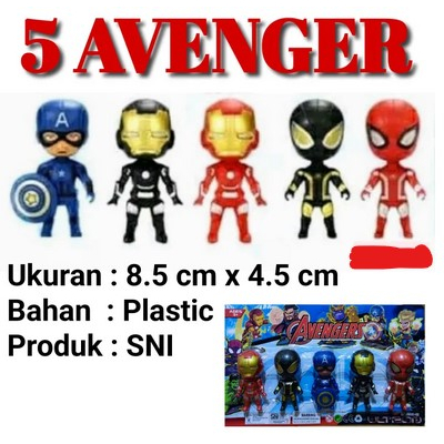 Mainan figure power rangers / Ultraman isi 5pcs murah