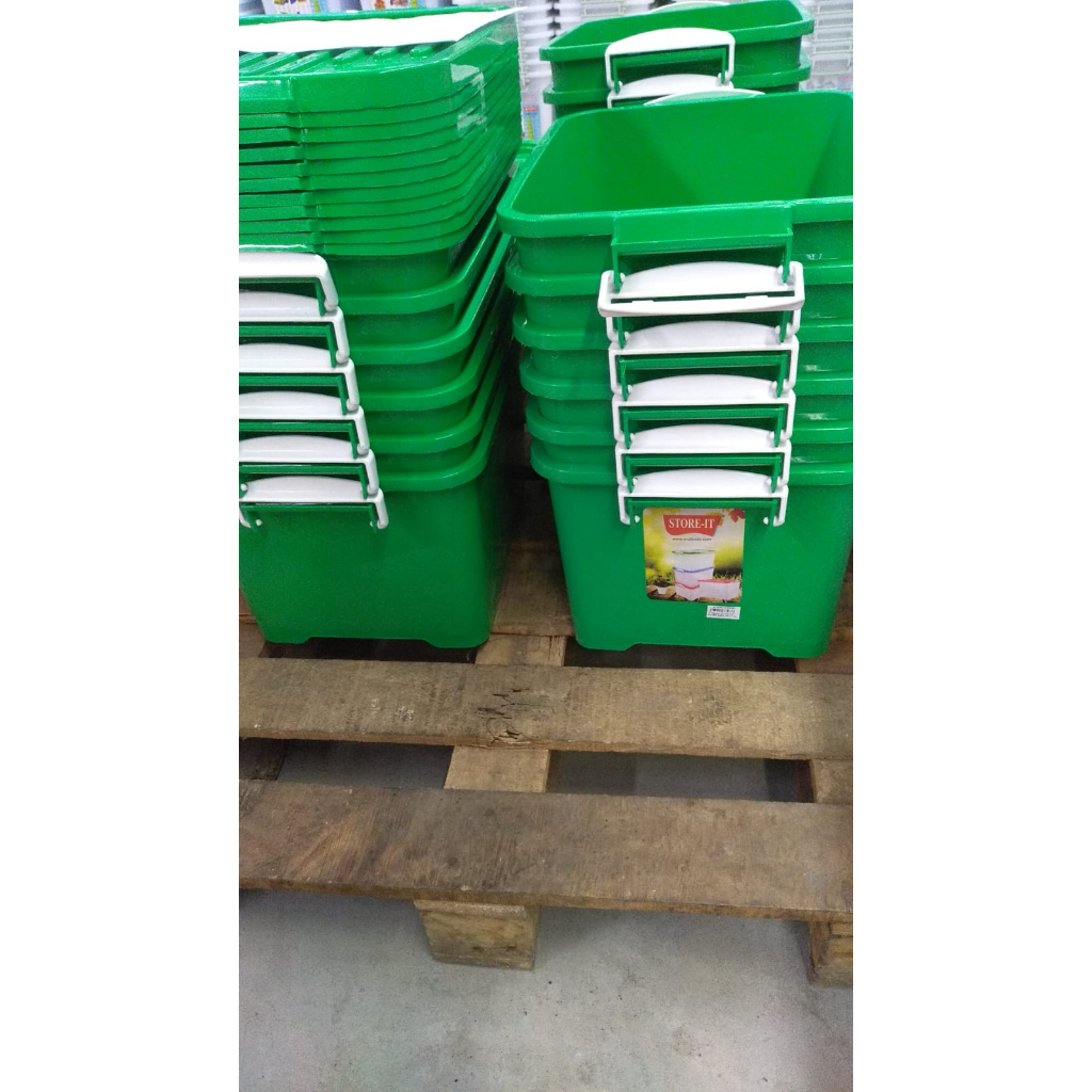 BOX CONTAINER PLASTIK UKURAN 30 LITER hijau