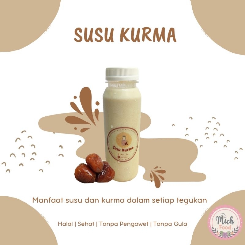 

Susu Kurma Fresh Homemade ASI Booster Minuman Kesehatan Tanpa Gula dan Air Tambahan