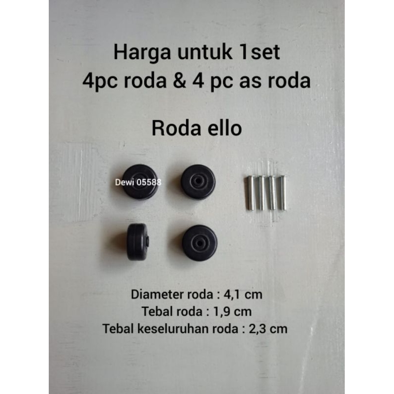 Roda koper, Roda replacement, Roda putar 360, Roda karet, Roda singgel universal