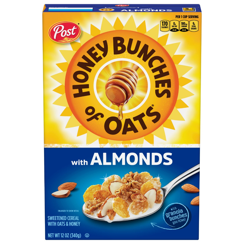 Post Honey Bunches Cereal With Almond 12 oz