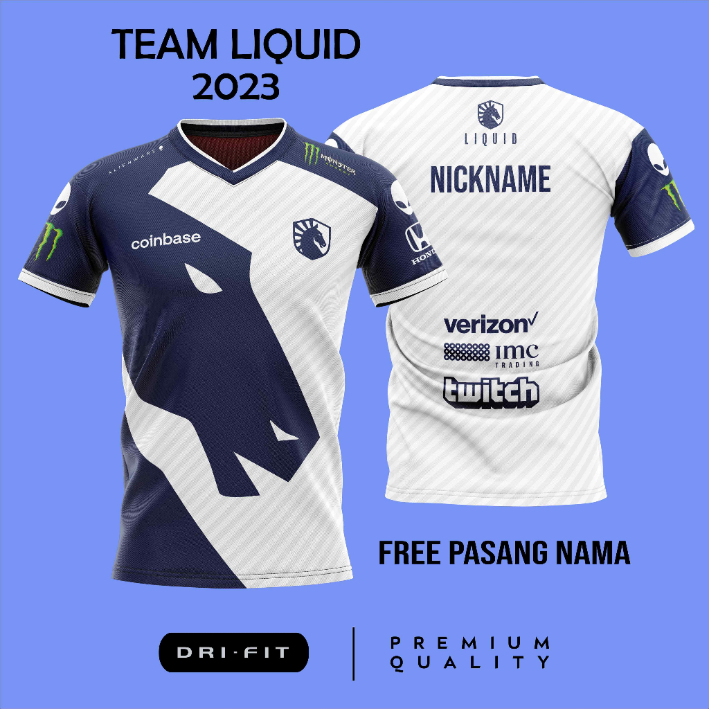 JERSEY GAMING TEAM LIQUID ESPORTS 2023