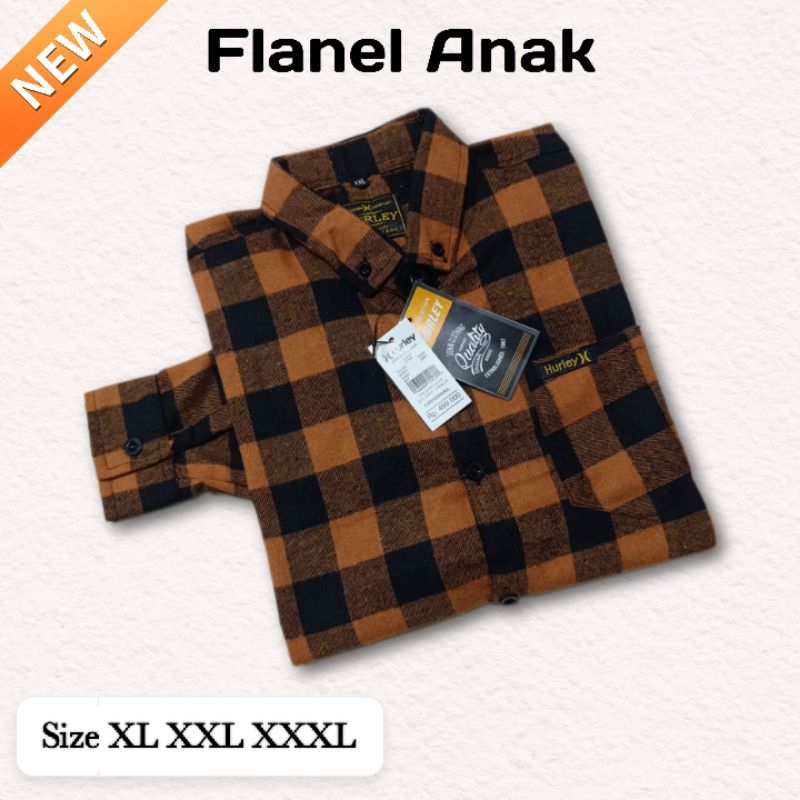 KEMEJA ANAK FLANEL LENGAN PANJANG PREMIUM BAJU ANAK TANGGUNG UMUR 7-13TH