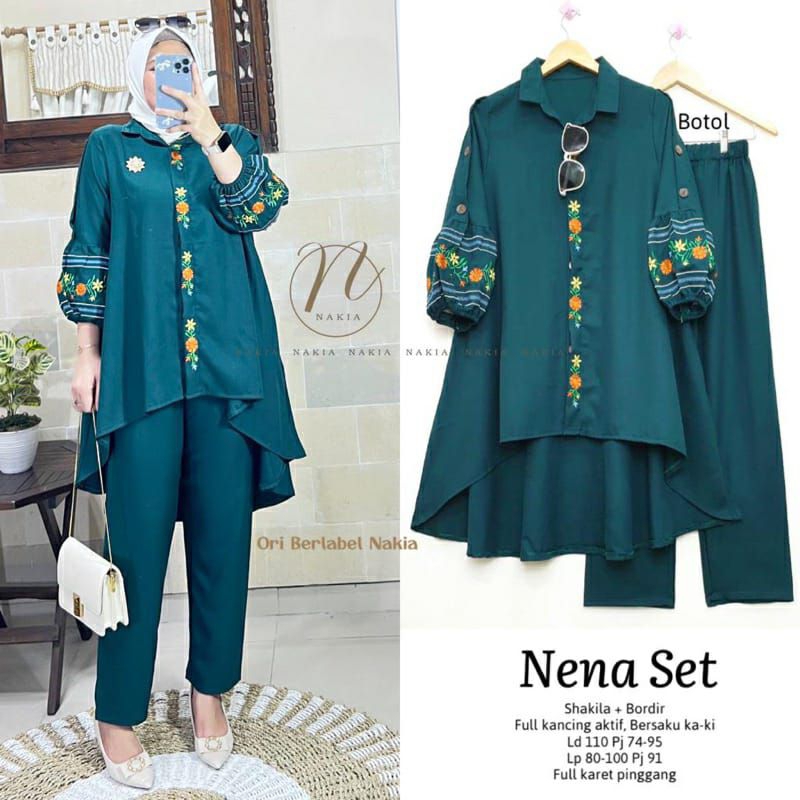 Nena/Arimbi setelan wanita bahan katun