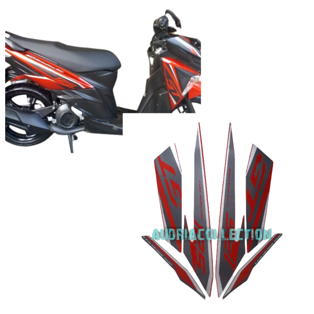 Stiker Striping Motor Yamaha Mio Soul GT 125 2016 Merah