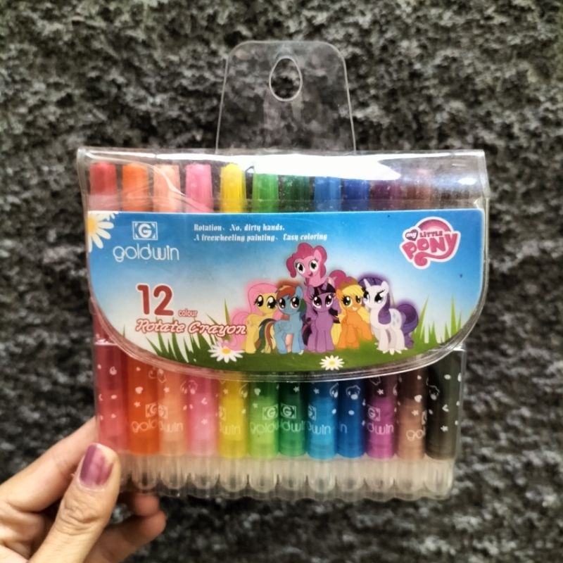 Crayon putar PENDEK 12Warna / Rolling crayon