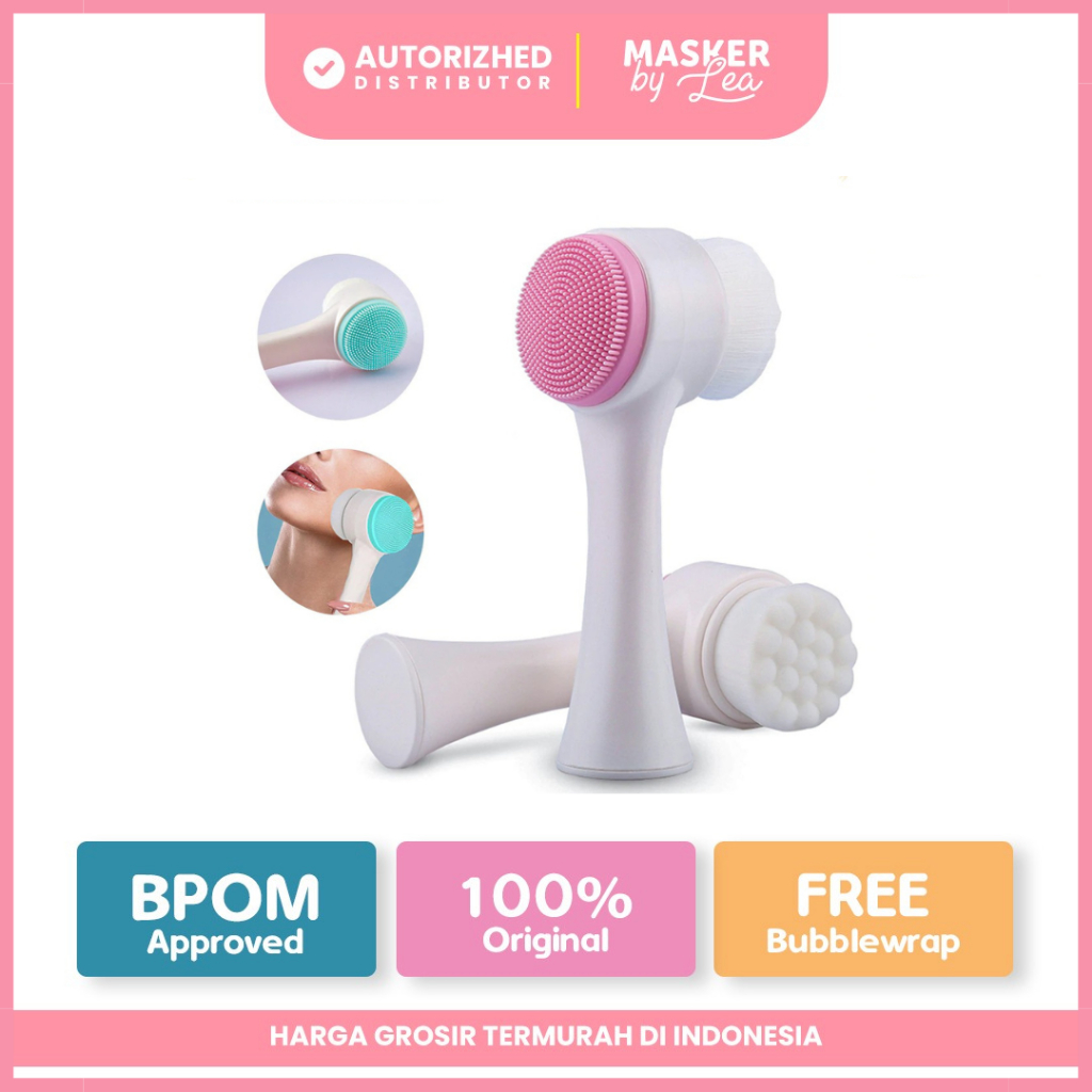Facial Cleansing Brush - Sikat Wajah Lembut Multifungsi by Masker by Lea