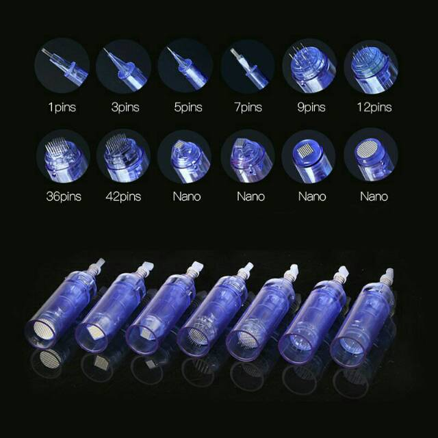 Jarum Nano BbGlow / 9pin/12pin/24pin/36pin/42pin BBGLOW MYM DRPEN Sulam Alis Bibir 36pin Biru