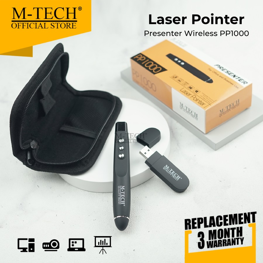 Wireless presenter m-tech 2.4ghz usb2.0 pp-1000 - Laser pointer pp1000