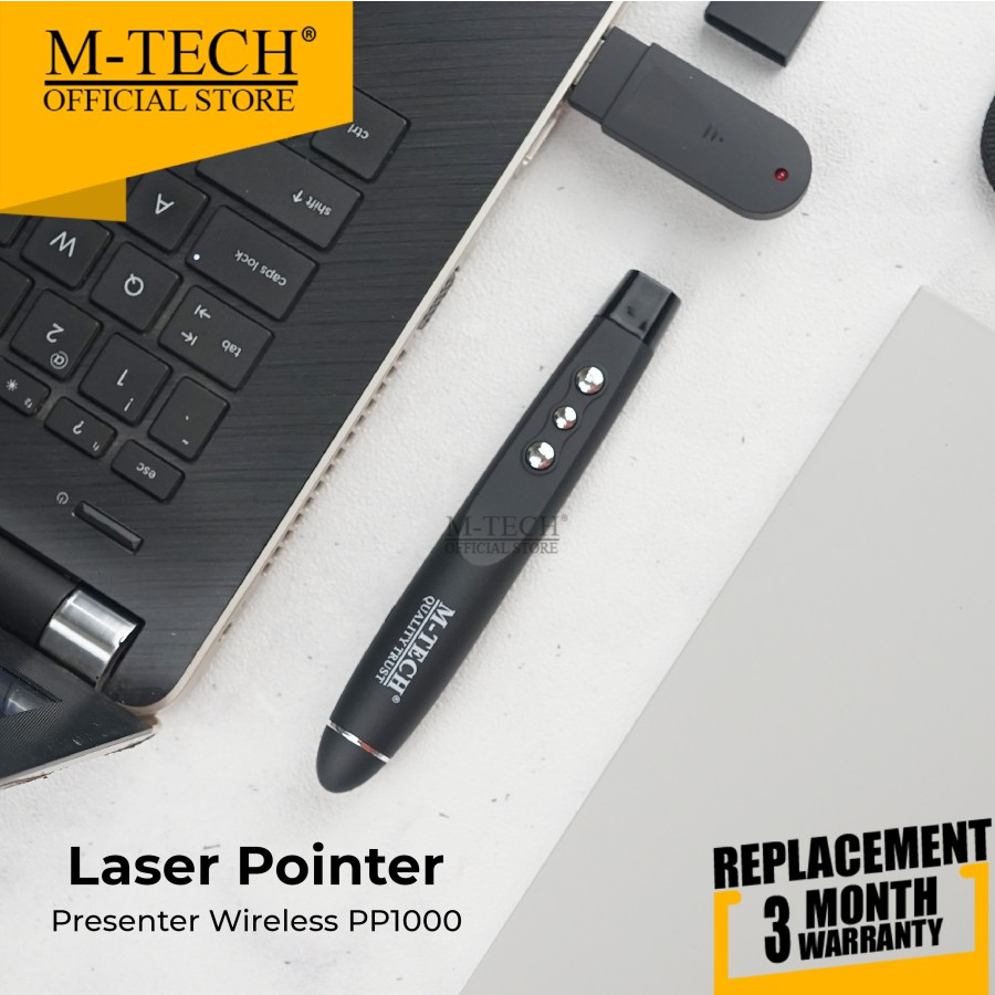 Wireless presenter m-tech 2.4ghz usb2.0 pp-1000 - Laser pointer pp1000