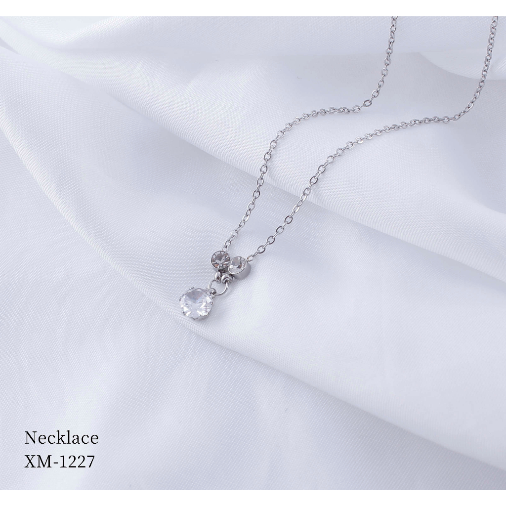 Kalung Titanium Anti Karat Perhiasan Fashion 1227