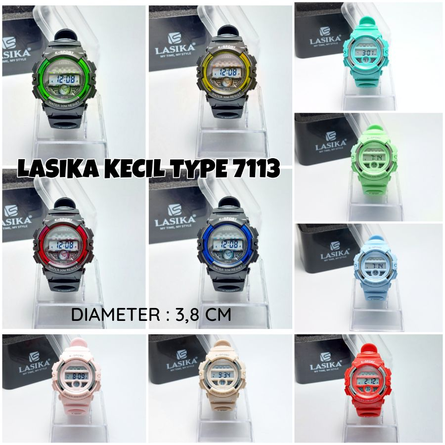 Jam Tangan Digital Anak Anak Remaja Strap Rubber Premium Water Resist Lasika Free Box
