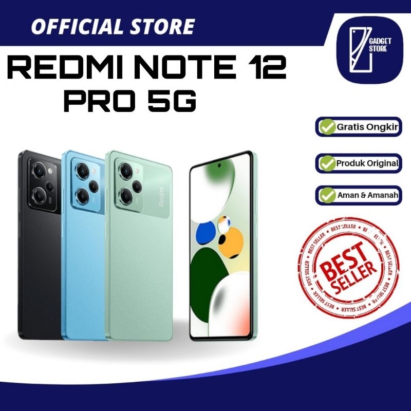 REDMI NOTE 12PRO 5G 8GB+5GB/256GB RESMI