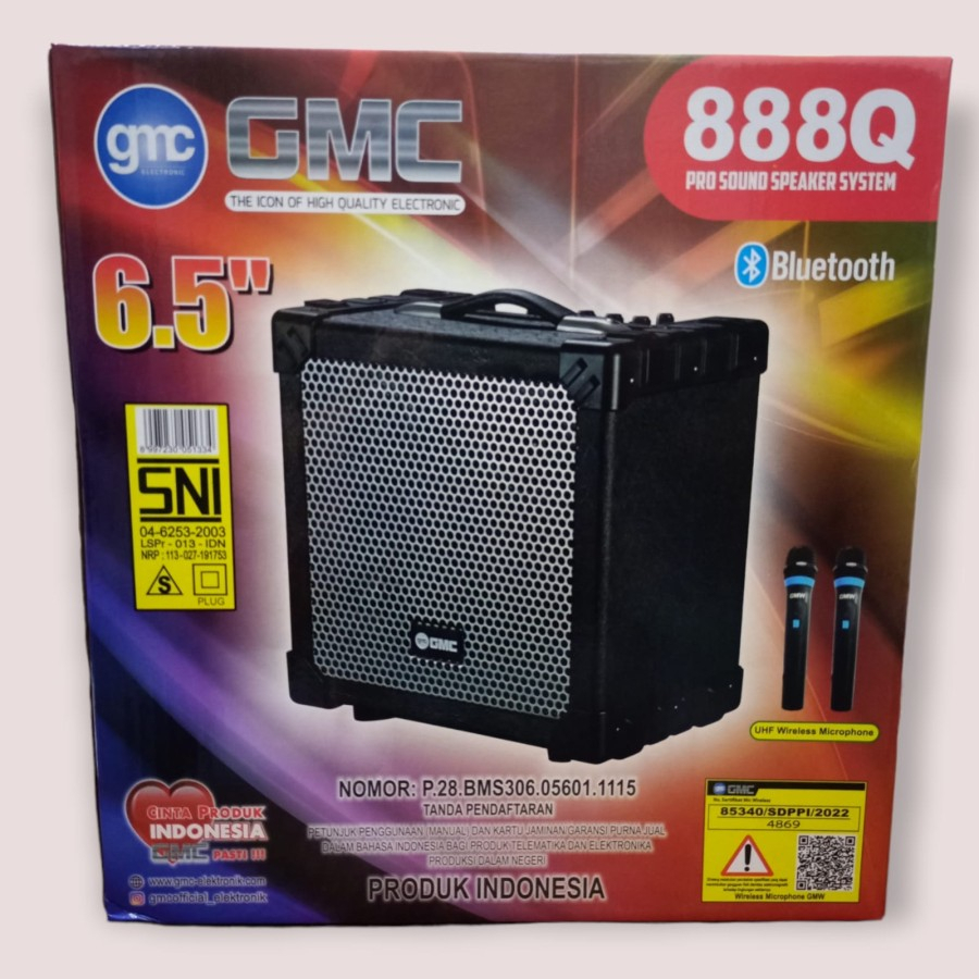 SPEAKER GMC 888Q PORTABLE BLUETOOTH