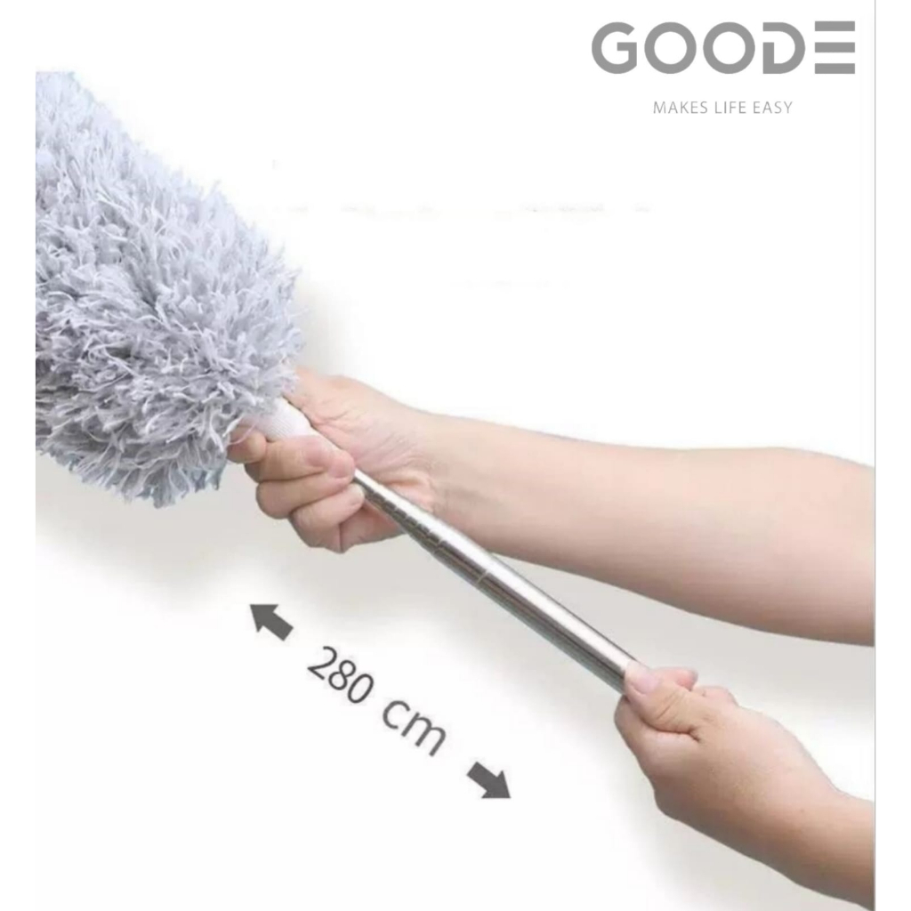 Kemoceng 2,8 Meter Microfiber Magnet by goode Debu Extendable Bisa Tekuk