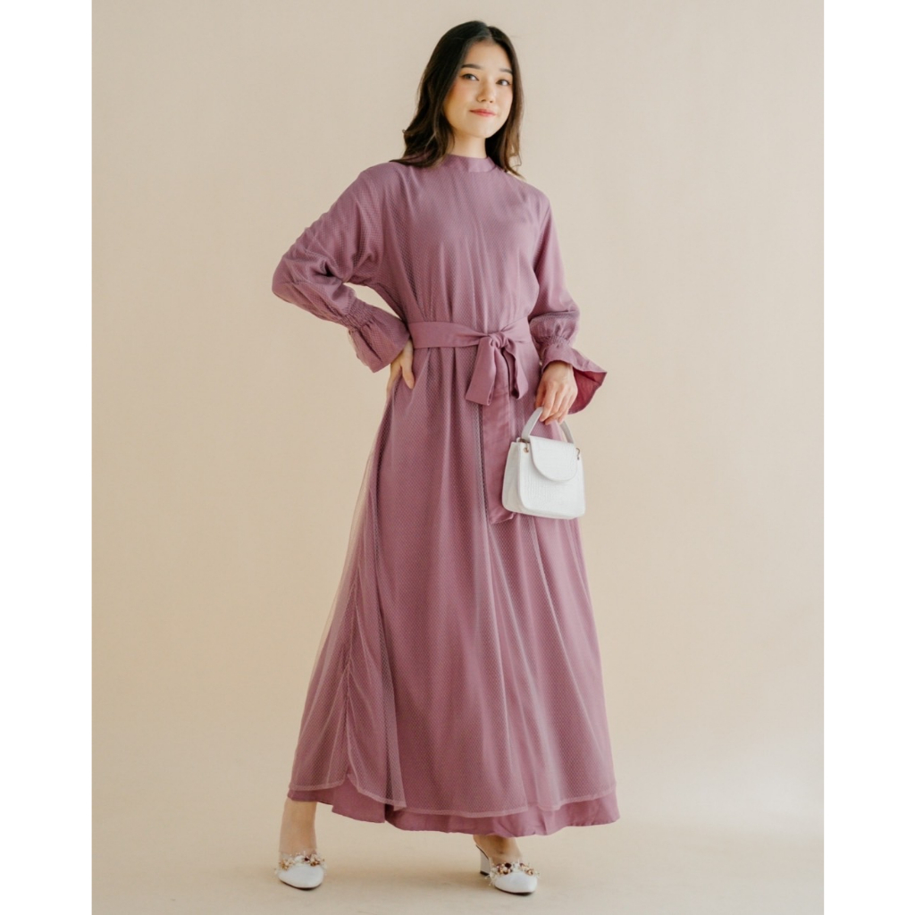 Myrubylicious LILURA LONGDRESS I DRESS| DRESS WANITA | DRESS RAYON