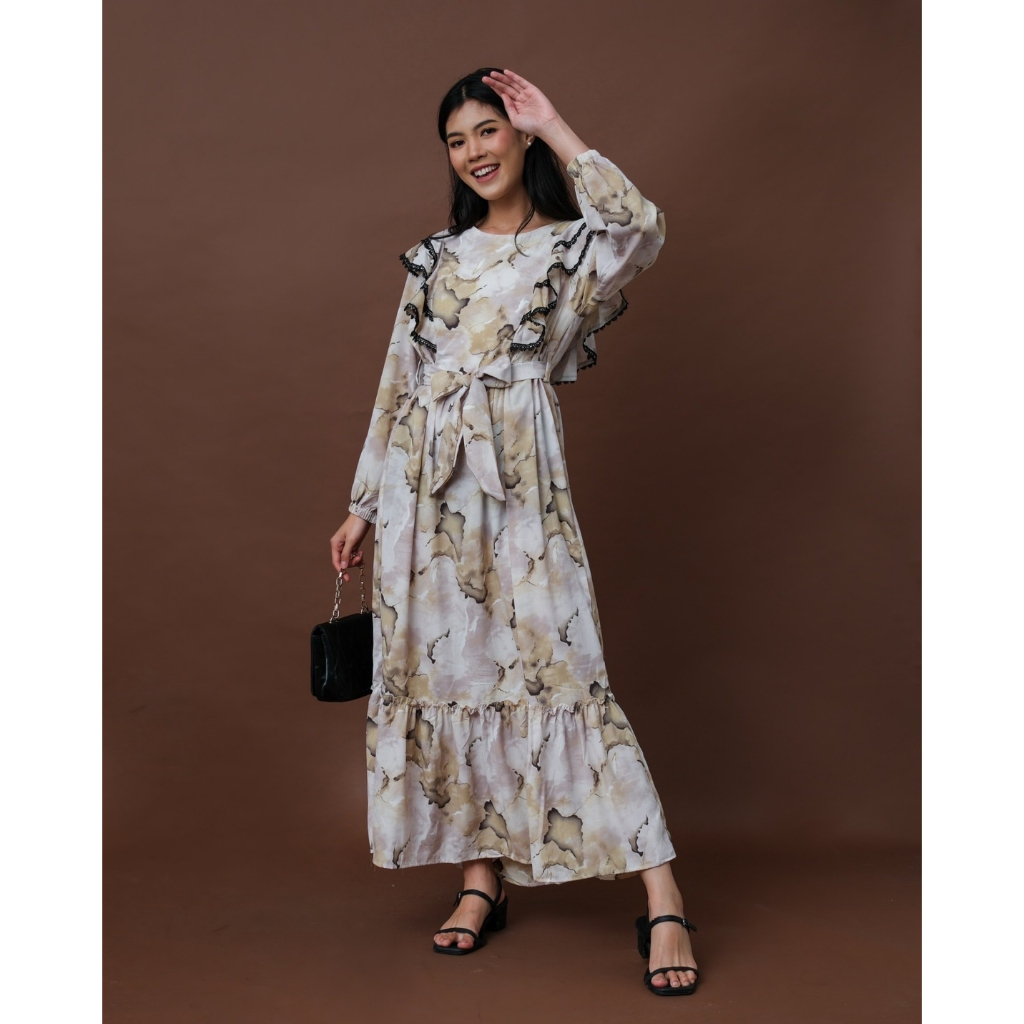 Myrubylicious KAHLA MAXI DRESS KODE 1944| DRESS | DRESS WANIRA | DRESS BROCADE | BAJU MUSLIMAH