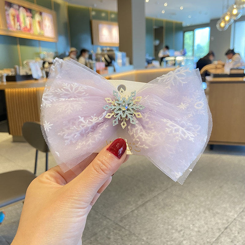 Caliloops Jepit Rambut Anak Perempuan Lucu Pita Tille Frozen Royal